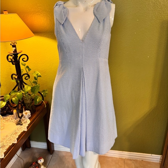 1901 Light Blue and White dress - Picture 5 of 13